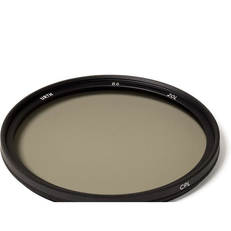 Packshot du filtre polarisant circulaire URTH PLC FILTER PLUS 86MM sur fond blanc
