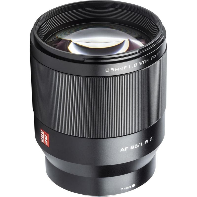 Packshot de l'objectif VILTROX AF 85mm f/1,8 Monture Nikon Z Plein Format sur fond blanc