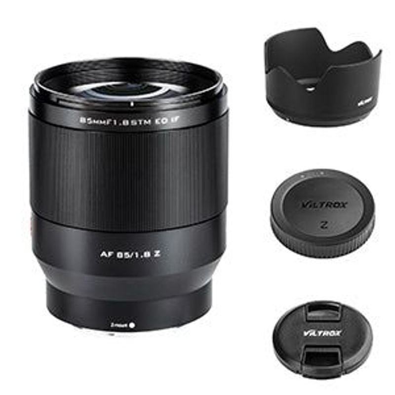 Packshot du VILTROX AF 85mm f/1,8 Monture Nikon Z Plein Format, objectif portrait pour hybrides Niko