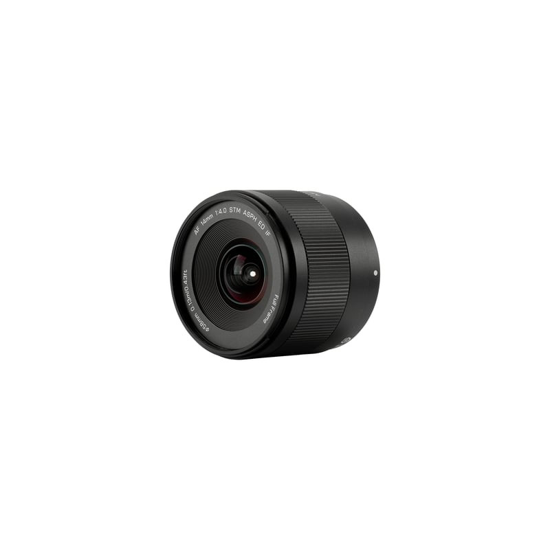 Objectif VILTROX AF 14mm f/4 Sony E FE Plein format, packshot sur fond blanc