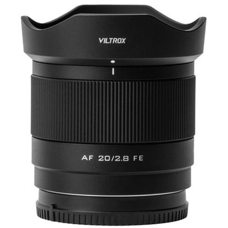 Packshot de l'objectif VILTROX AF 20mm f/2,8 FE Monture Sony E Plein format STM AF/MF 52mm 157g sur 