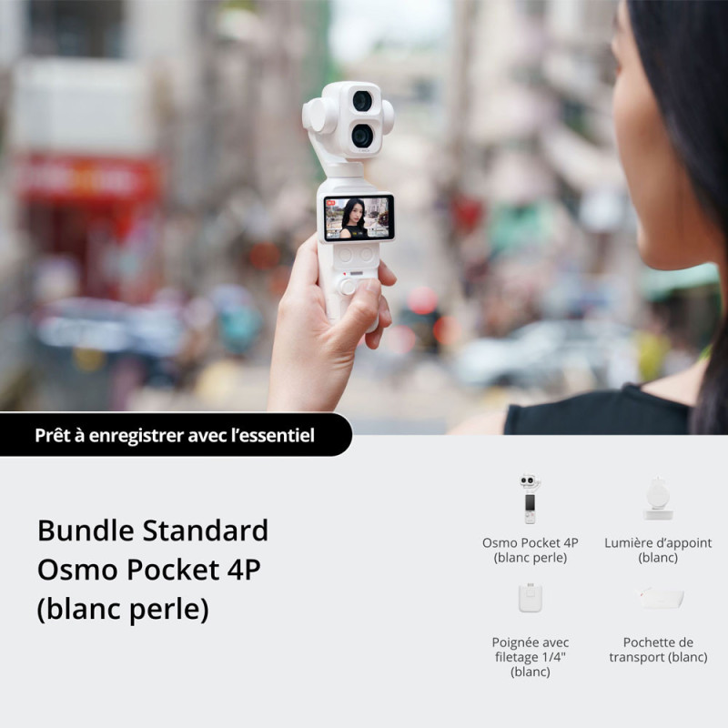 DJI OSMO POCKET 4P STANDARD COMBO BLANC