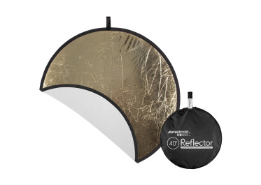 WESTCOTT BASICS 40" REFLECTEUR ROND 2EN1 SUNLIGHT / BLANC 100CM