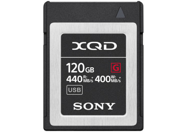 SONY XQD G 120 GB HIGH SPEED 5X STRONGER (jusqu'à 440MB/S en lecture et 400MB/S en écriture)