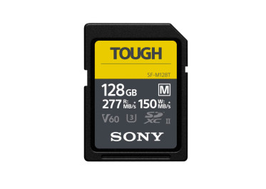 SONY SD SERIE M TOUGH UHS-II 128GB CL 10 V60 (jusqu'à 277MB/S en lecture et 150MB/S en écriture)