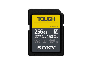 SONY SD SERIE M TOUGH UHS-II 256GB CL 10 V60 (jusqu'à 277MB/S en lecture et 150MB/S en écriture)
