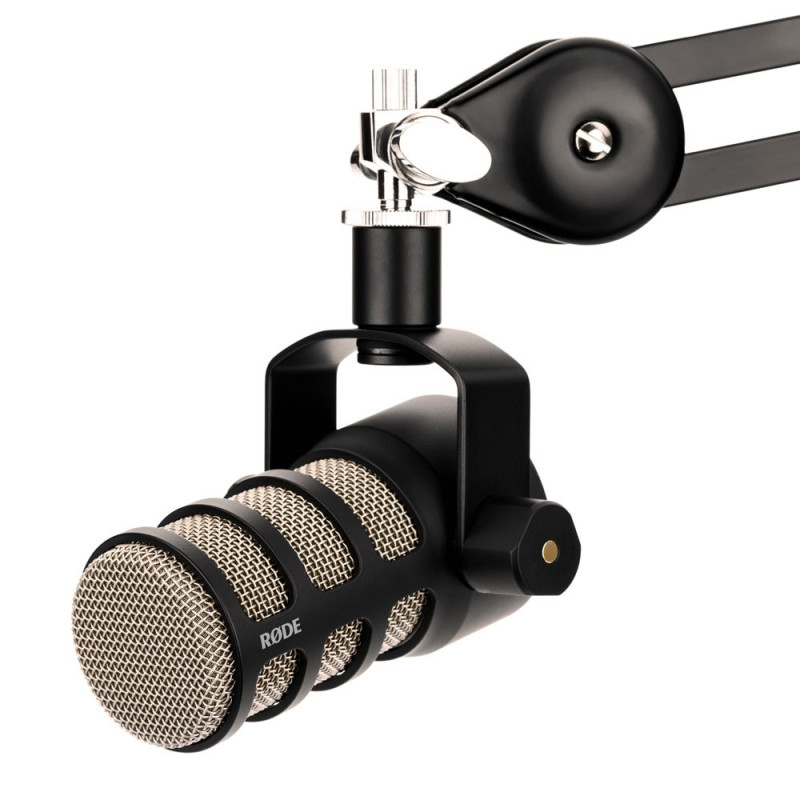 RODE Podmic microphone de broadcasting noir