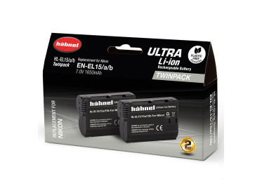 HAHNEL Batterie compatible Nikon EN-EL15HP ULTRA Twin Pack