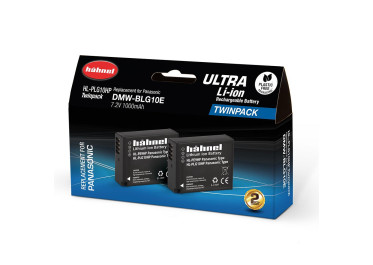 HAHNEL Batterie compatible Panasonic DMW-BLG10HP ULTRA Twin Pack