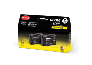 HAHNEL Batterie compatible Sony NP-FW50 ULTRA Twin Pack