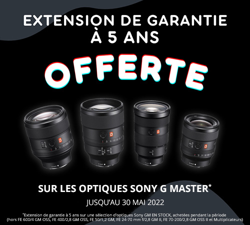 Extension de garantie 5 ans - Optiques Sony