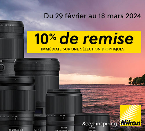 Nikon - Promo optiques -10%