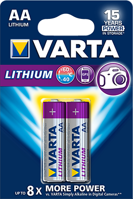 VARTA Pile Lithium AA / LR6 x2