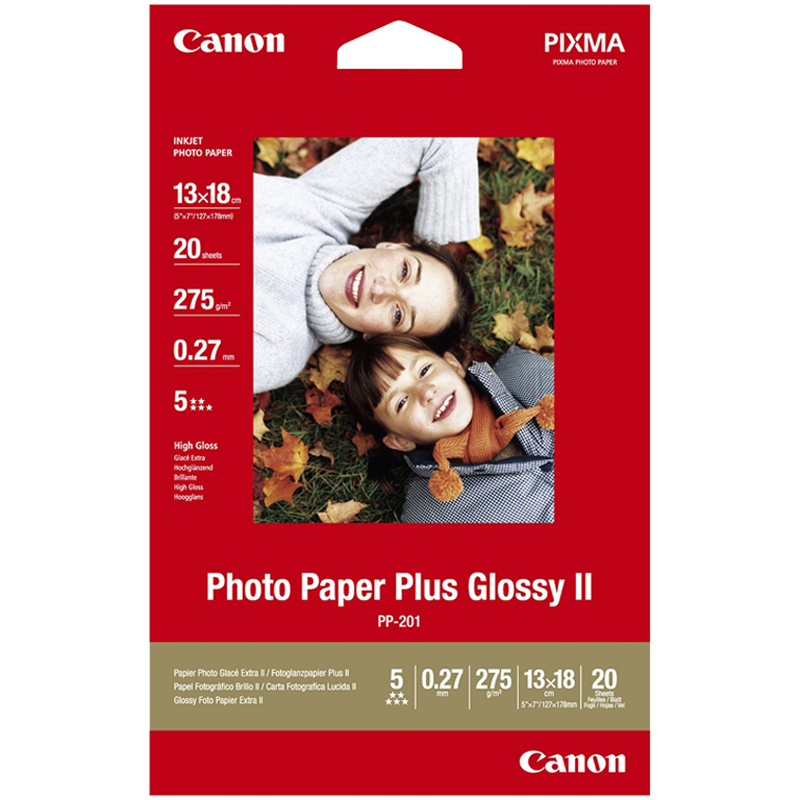 CANON PP-201 papier PHOTO format 13x18 pochette 20 feuilles