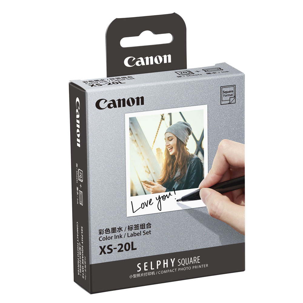 CANON XS-20L Kit papier 20 feuilles pour SELPHY SQUARE QX10