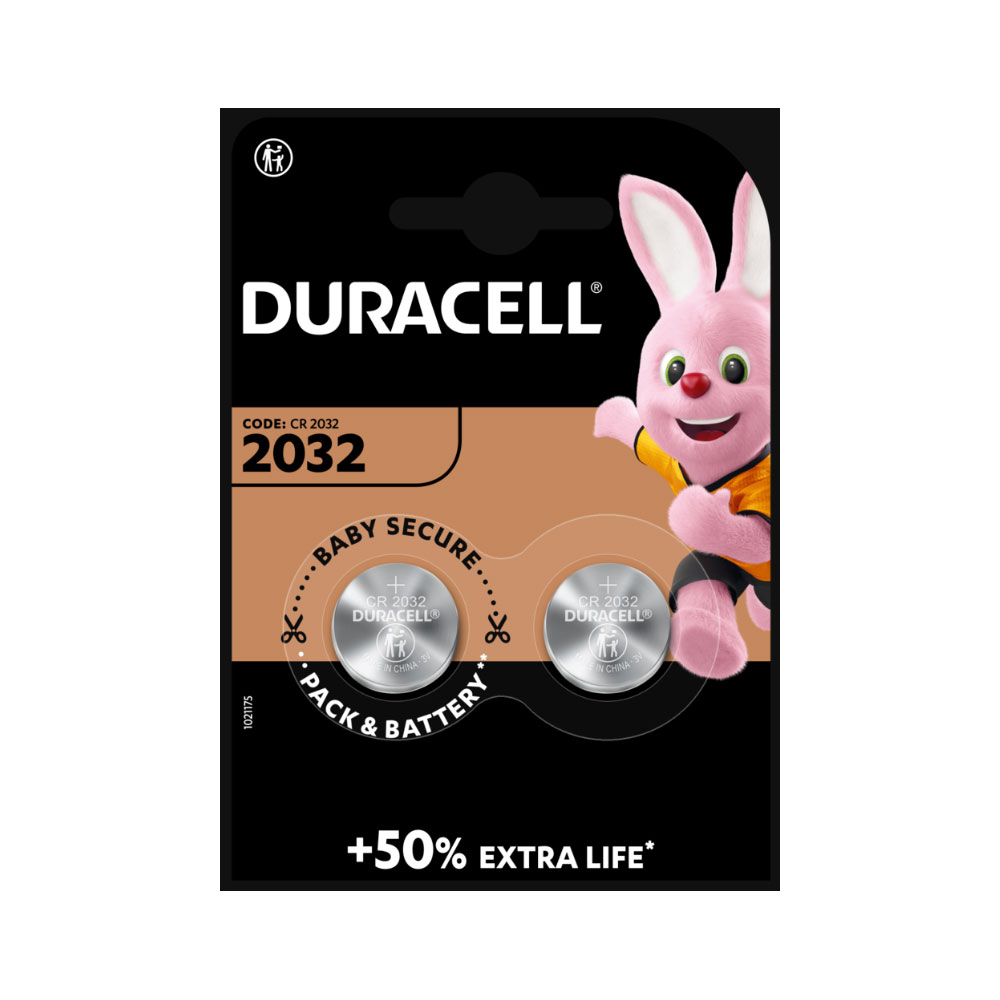 DURACELL CR2032 - 3V PILE LITHIUM X2