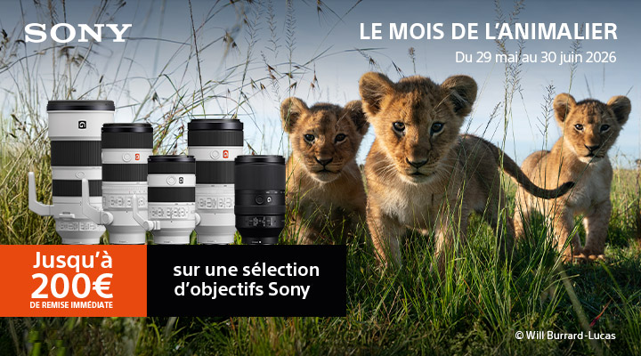SONY OFFRE OPTIQUES JUIN ANIMALIER