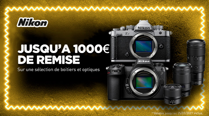 Nikon Jusqu'à 1000€ de remise