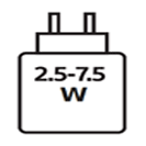 chargeur 2.5-7.5 W